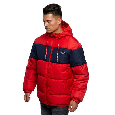 Kurtka zimowa Fila Dewe Padded Jacket true red-black iris