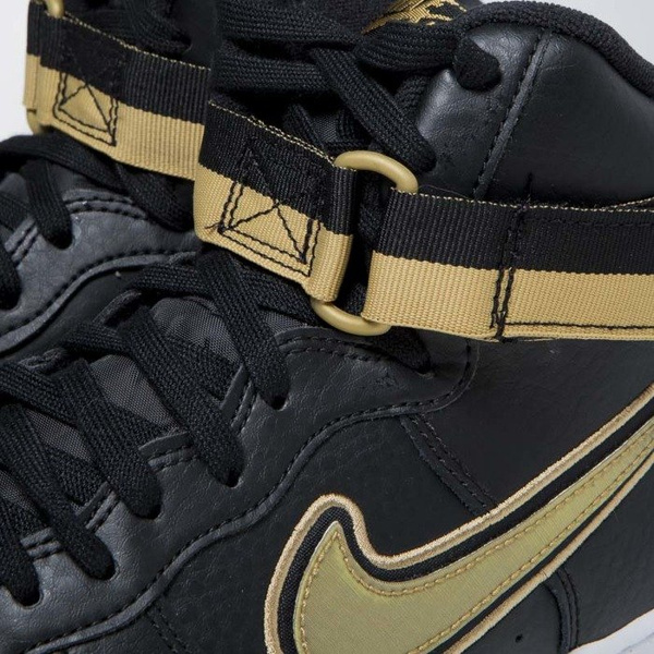 Sneakers buty Nike Air Force 1 High '07 LV8 Sport black/metallic gold-white (AV3938-001)