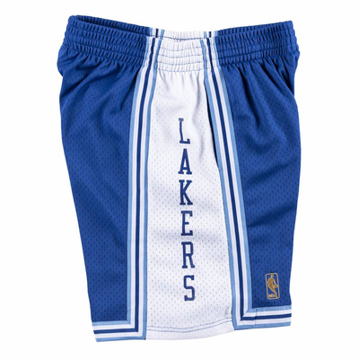 Szorty Mitchell & Ness Los Angeles Lakers Alternate Swingman Shorts niebieskie
