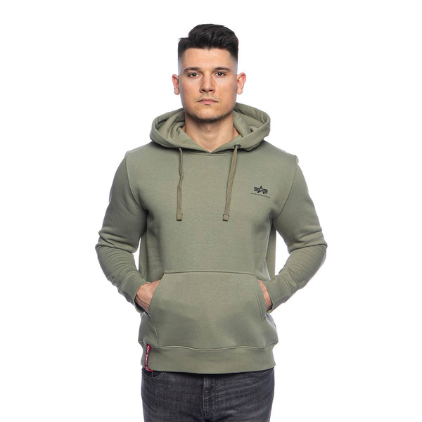 Bluza Alpha Industries Basic Hoody Small Logo olive