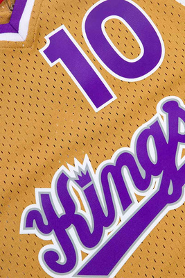 Mitchell & Ness Sacramento Kings #10 Mike Bibby gold Swingman Jersey