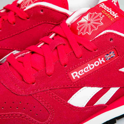 Reebok Classic WMNS Shoes Classic Leather Suede pink/white/black/gold (M46525)