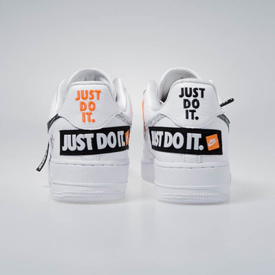 Sneakers buty Nike Air Force 1 '07 PRM JDI white-black-total orange (AR7719-100)