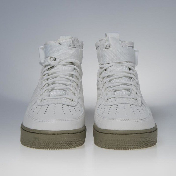 Sneakers buty Nike SF Air Force 1 Mid ivory / ivory - neutral olive 917753-101