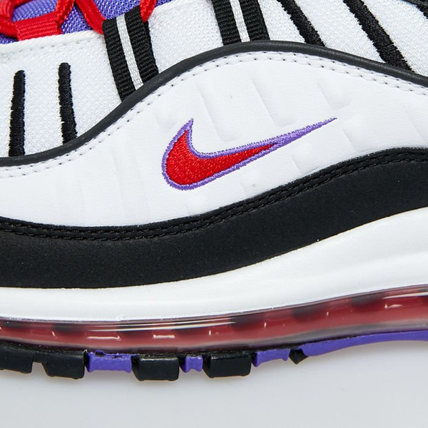 Sneakers buty Nike Air Max 98 white/black-psychic purple (640744-110)