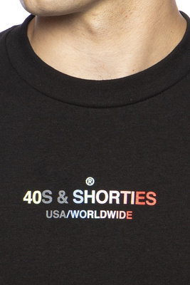 T-shirt 40s & Shorties General Text Logo Tee black