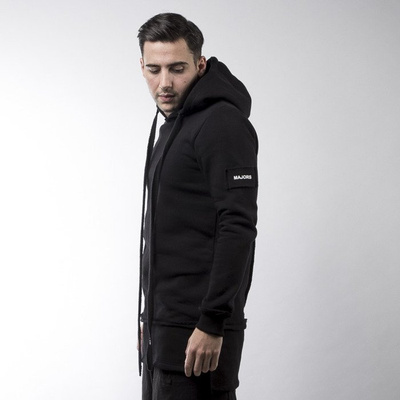 Majors bluza sweatshirt Long Hoodie black
