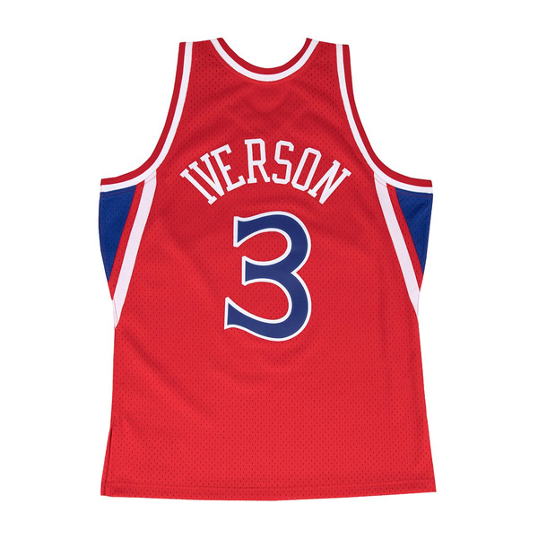 Mitchell & Ness Philadelphia 76ers #3 Allen Iverson red Swingman Jersey (18199)