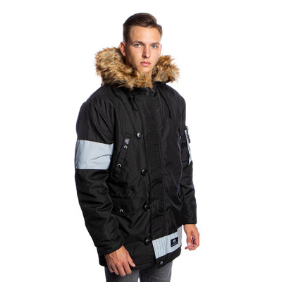Alpha Industries Jacket Reflective Stripes black