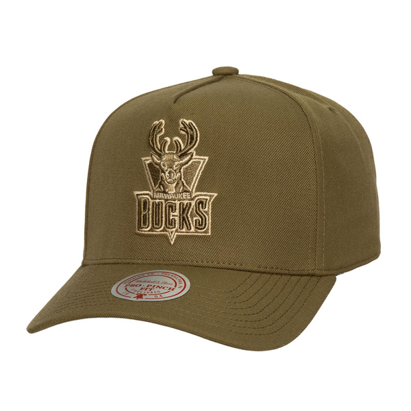 Mitchell & Ness NBA Fashion Basic PRO Snapback Milwaukee Bucks olive