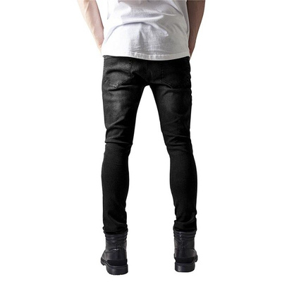 Urban Classics Slim Fit Biker Jeans black washed TB1436