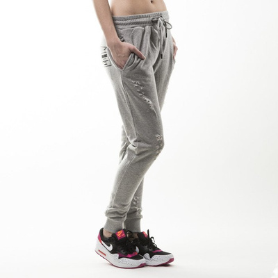 Spodnie dresowe Criminal Damage Shoreditch Jogger grey WMNS