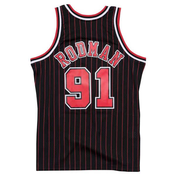 Mitchell & Ness Chicago Bulls #91 Dennis Rodman black/red Swingman Jersey