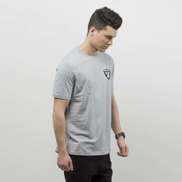 Koszulka Majestic Athletic Tovey Mid Longline Logo Carrier Tee Oakland Riders grey MOR2711E2