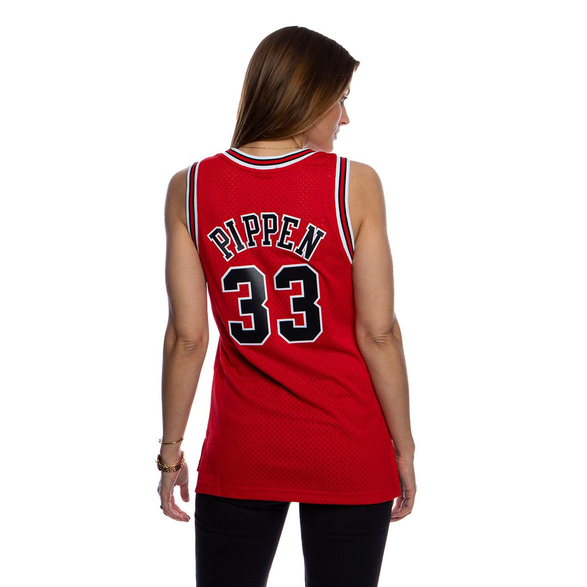 WMNS Mitchell & Ness Chicago Bulls #33 Scottie Pippen red Swingman