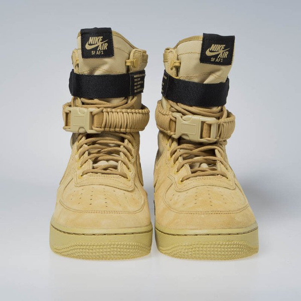 Sneakers buty zimowe Nike SF AF1 club gold (864024-700)