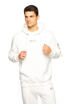 Bluza Alpha Industries Organics EMB Hoody biała
