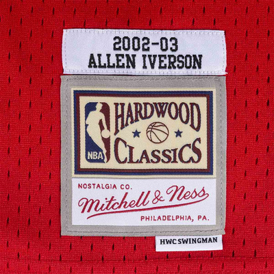 Koszulka Mitchell & Ness Philadelphia 76ers #3 Allen Iverson czerwona Swingman Jersey (19066)