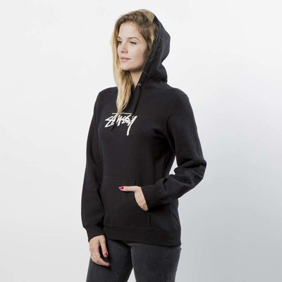 Bluza damska Stussy Sweatshirt Stock Hood WMNS black 