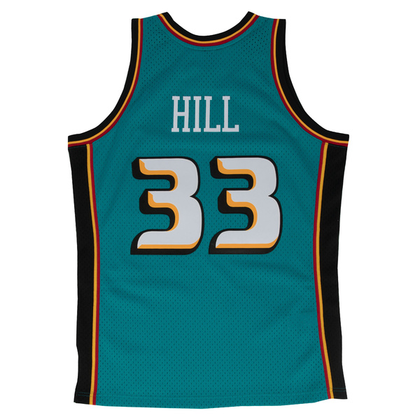 Koszulka Mitchell & Ness Detroit Pistons #33 Grant Hill teal / black Swingman Jersey