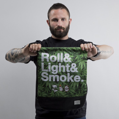 Cayler & Sons worek na plecy Roll Light Smoke green mc / black / white (CAY-SU15-GB-04-OS)