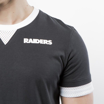 Majestic Athletic Oakland Raiders Cotton / Mesh Mock Layer T-shirt black MOR3788DB