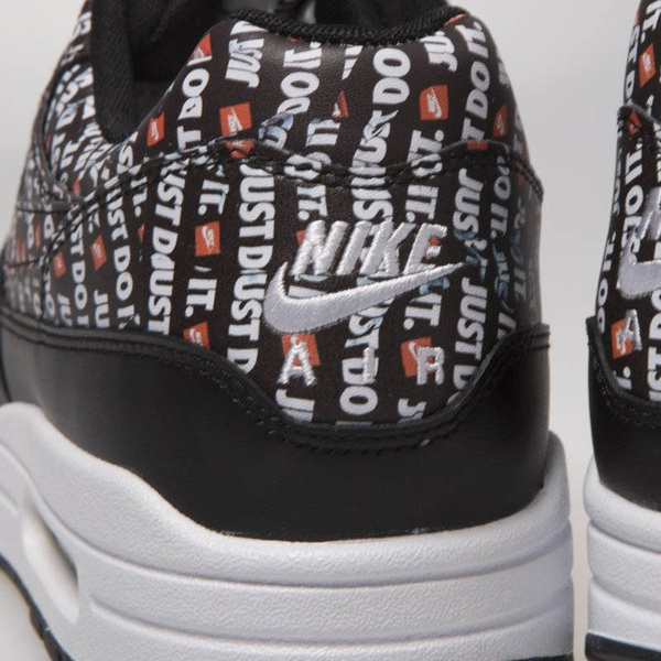 Sneakers buty Nike Air Max 1 Premium black/white-total orange (875844-009)