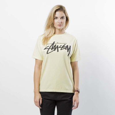 Koszulka damska Stussy Old Stock Pig. Dyed Tee WMNS yellow
