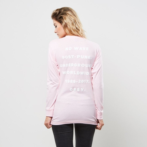 Obey koszulka longsleeve Obey Underground Worlwide pink WMNS