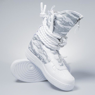 Sneakers buty zimowe Nike SF AF1 High Premium white / white-white AA1130-100
