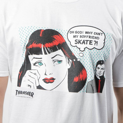Koszulka Thrasher New "Boyfriend" T-shirt white