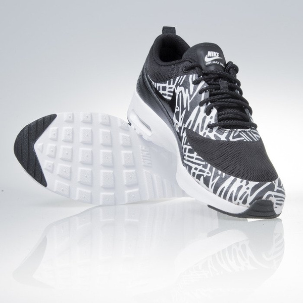 Sneakers buty Nike WMNS Air Max Thea Print black / white / metalic silver (599408-010)