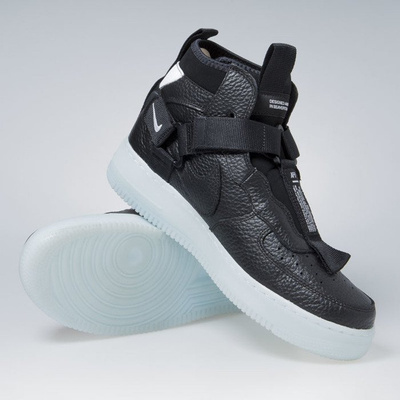 Sneakers buty Nike Air Force 1 Utility Mid black / half blue-white (AQ9758-001)