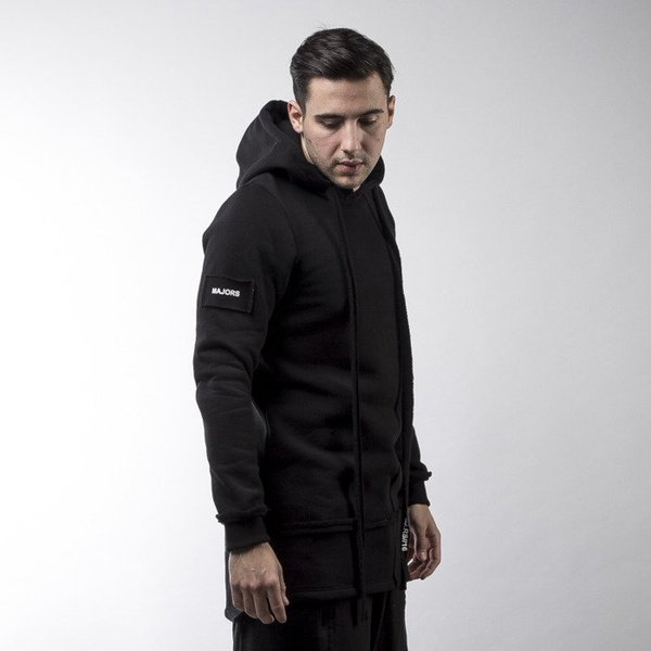 Majors bluza sweatshirt Long Hoodie black