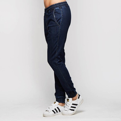 Spodnie damskie jogger Diamante Wear Jogger RM Jeans navy jeans