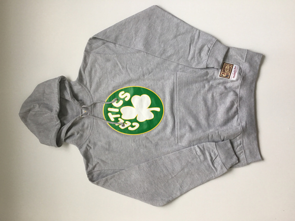Bluza Mitchell & Ness Boston Celtics NBA Team Logo Hoody szara