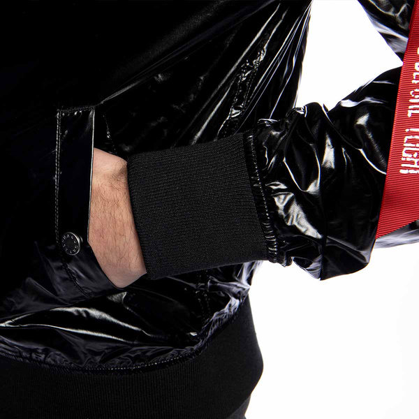 Kurtka Alpha Industries Bomber MA-1 LW Hooded NASA Jacket czarna