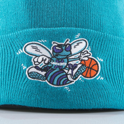 Mitchell & Ness beanie Charlotte Hornets teal Team Talk EU175