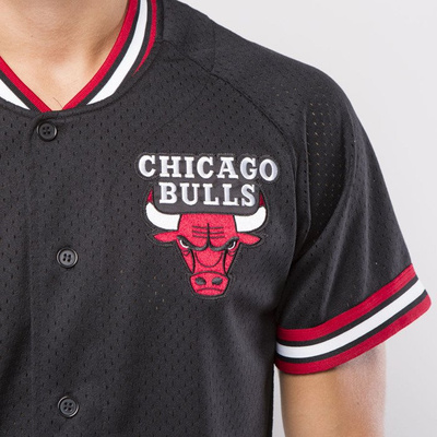Mitchell & Ness jersey Chicago Bulls black Seasoned Pro Mesh Button Front