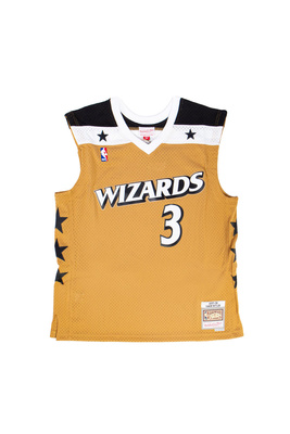 Koszulka Mitchell & Ness Washington Wizards #3 Caron Butler Swingman Jersey beżowa