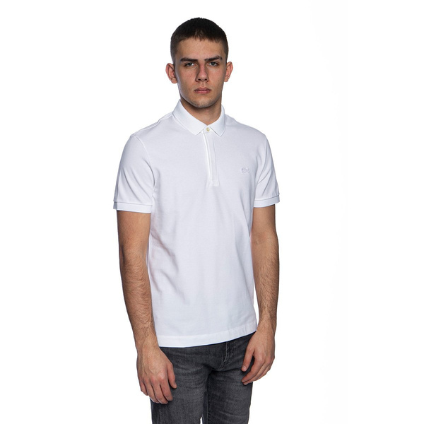 Koszulka Lacoste Men's Paris Polo Shirt Regular Fit Stretch Cotton Pique biała