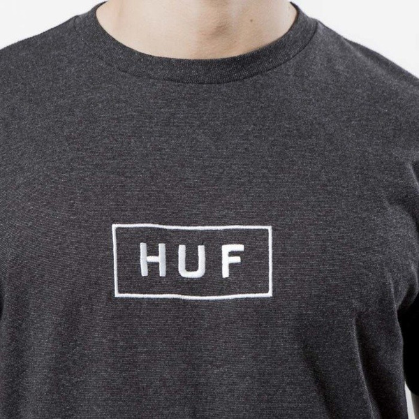 Koszulka Huf Bar Logo Embroidered Tee black