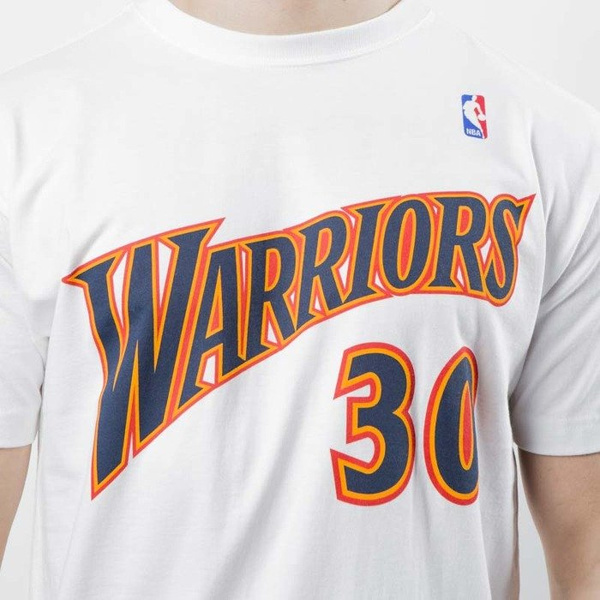 Koszulka Mitchell & Ness Golden State Warriors #30 Stephen Curry T-shirt white Name & Number Traditional