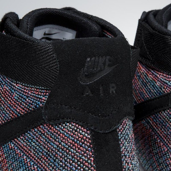 Sneakers buty Nike Air Force 1 Ultra Flyknit Mid hot punch / black - blue glow 817420-602