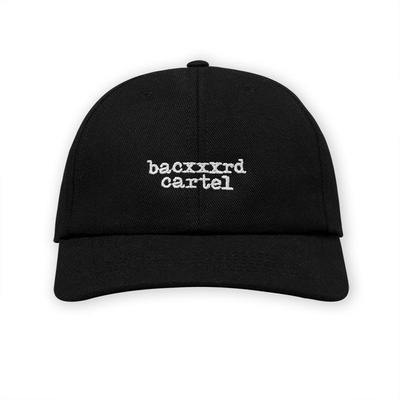 Backyard Cartel strapback Typescript Sport Cap black SS2018