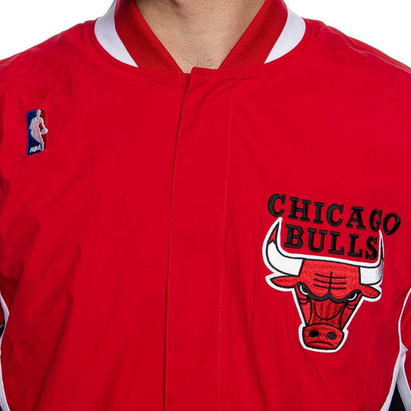 Kurtka Mitchell & Ness Chicago Bulls czerwona Authentic Warm Up Jacket