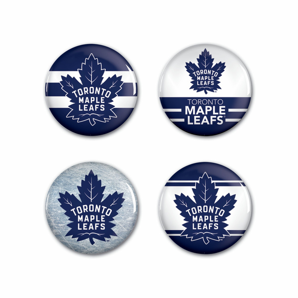 Odznaka WinCraft NHL Button 4 Pack Toronto Maple Leafs