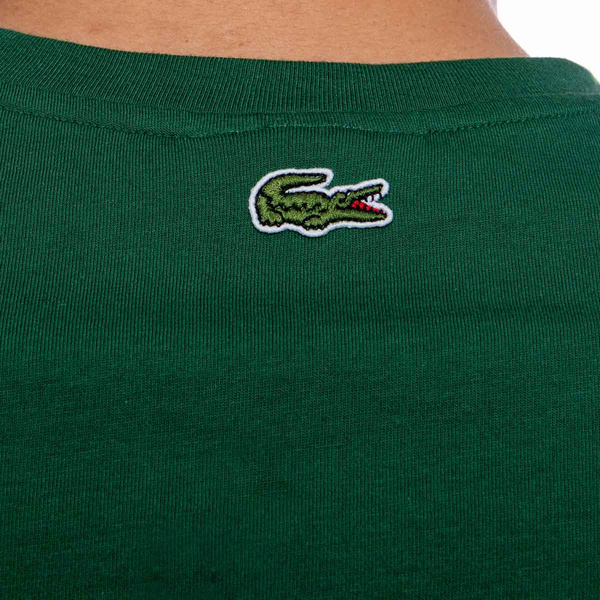 Koszulka Lacoste Men's Crocodile Print Crew Neck T-shirt zielona