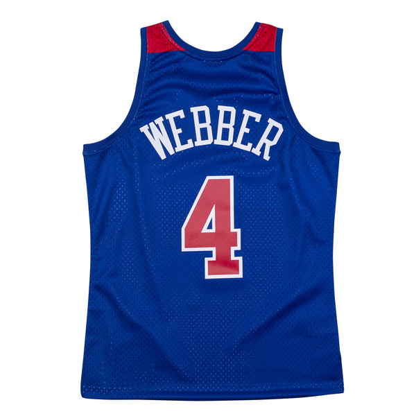 Mitchell & Ness Washington Bullets #4 Chris Webber royal/red Swingman Jersey