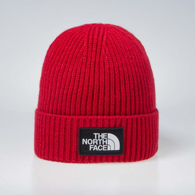 The North Face TNF Logo Box Cuf Beanie tnf red T93FJX682